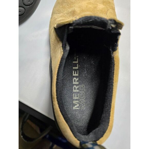 Merrell Womens  Suede Jungle Moc Slip-On Shoes Sz 7 hiking granola girl gorpcore - Picture 10 of 11